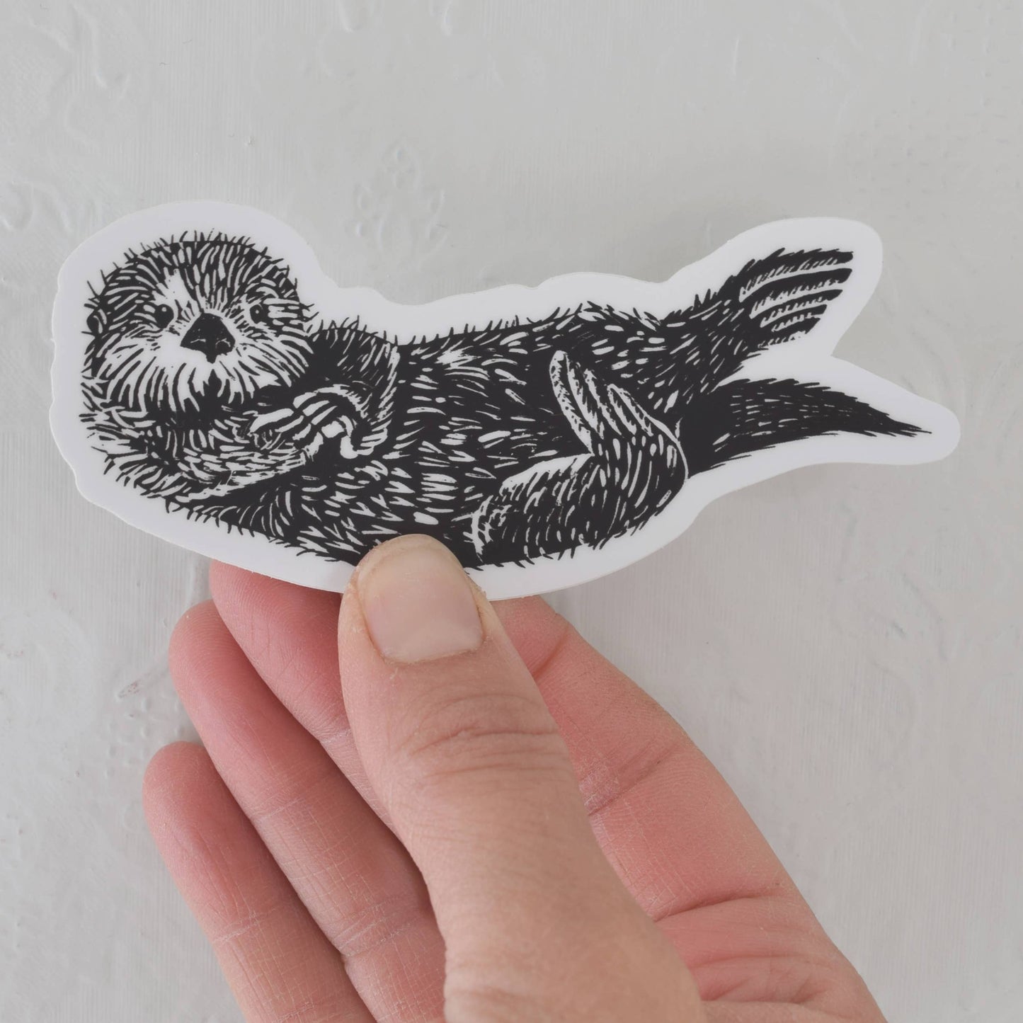 Otter Stickers - Vinyl Decal - 4" Wide