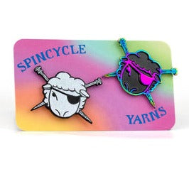 Spincycle Glitter & Glitz enamel pin pack of 2