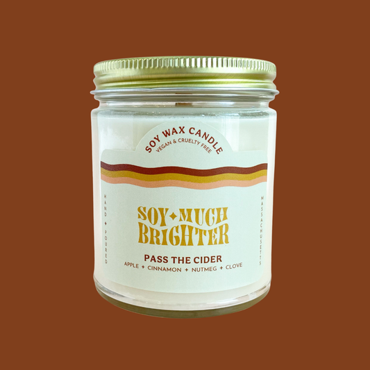 Pass the Cider Soy Candle: Apple + Cinnamon + Nutmeg + Clove