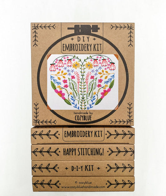 Full Heart - Cozyblue Handmade Embroidery Kit