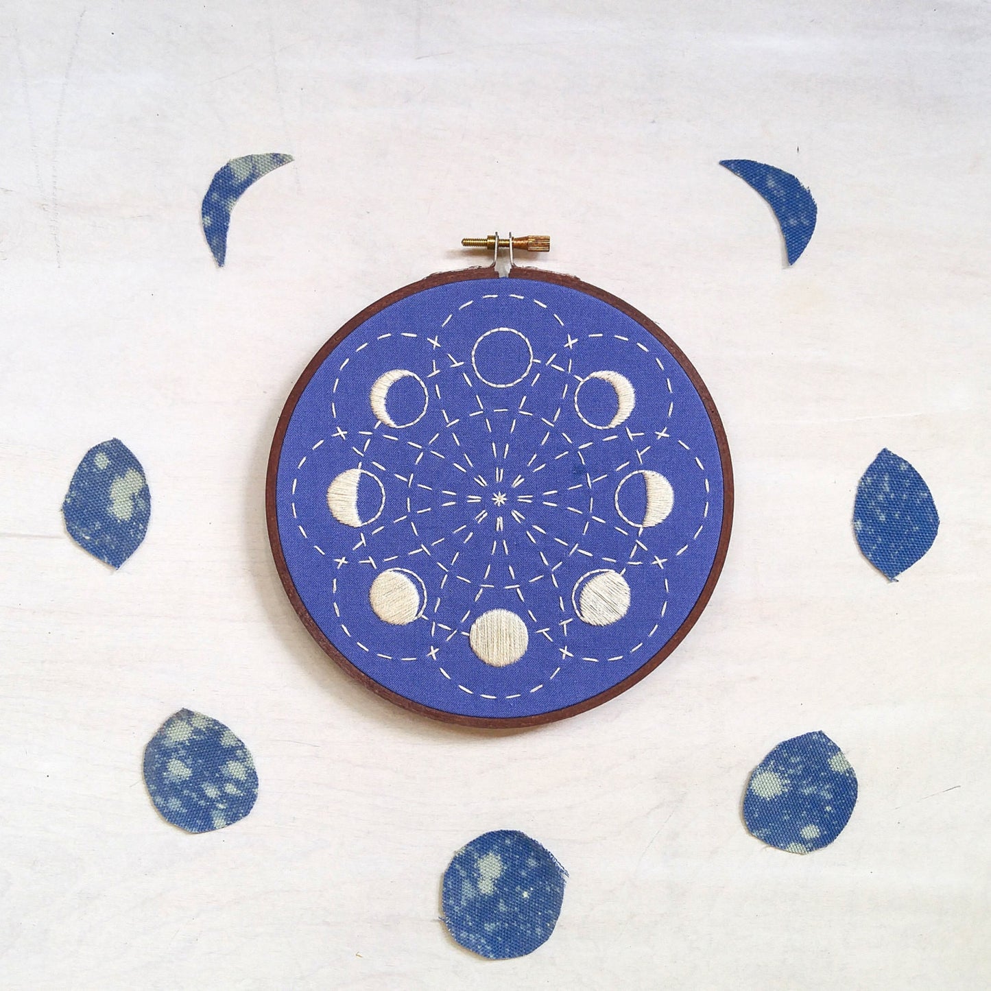 Lunar Blossom - Cozyblue Handmade Embroidery Kit