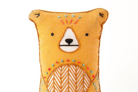 Bear Embroidery Doll Kit by Kiriki Press