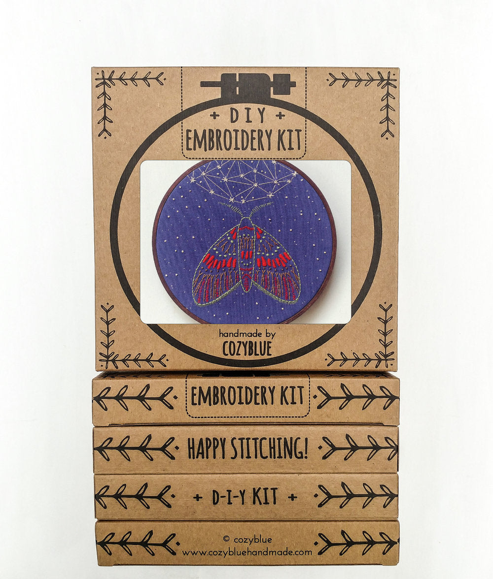 Midnight Flight - Cozyblue Handmade Embroidery Kit