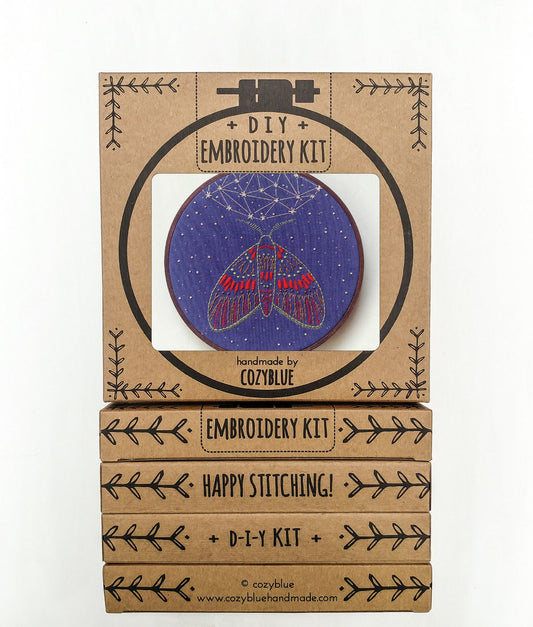 Midnight Flight - Cozyblue Handmade Embroidery Kit