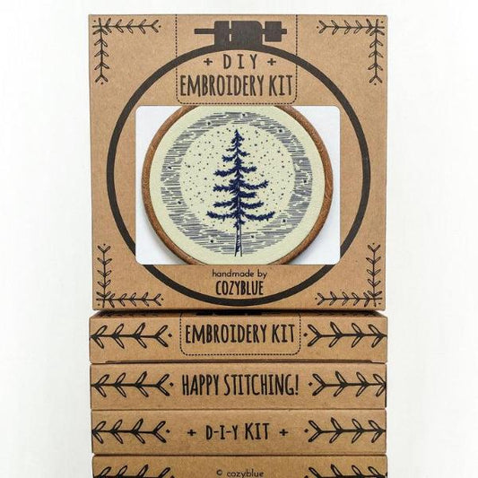 Moonlight Pine - Cozyblue Handmade Embroidery Kit