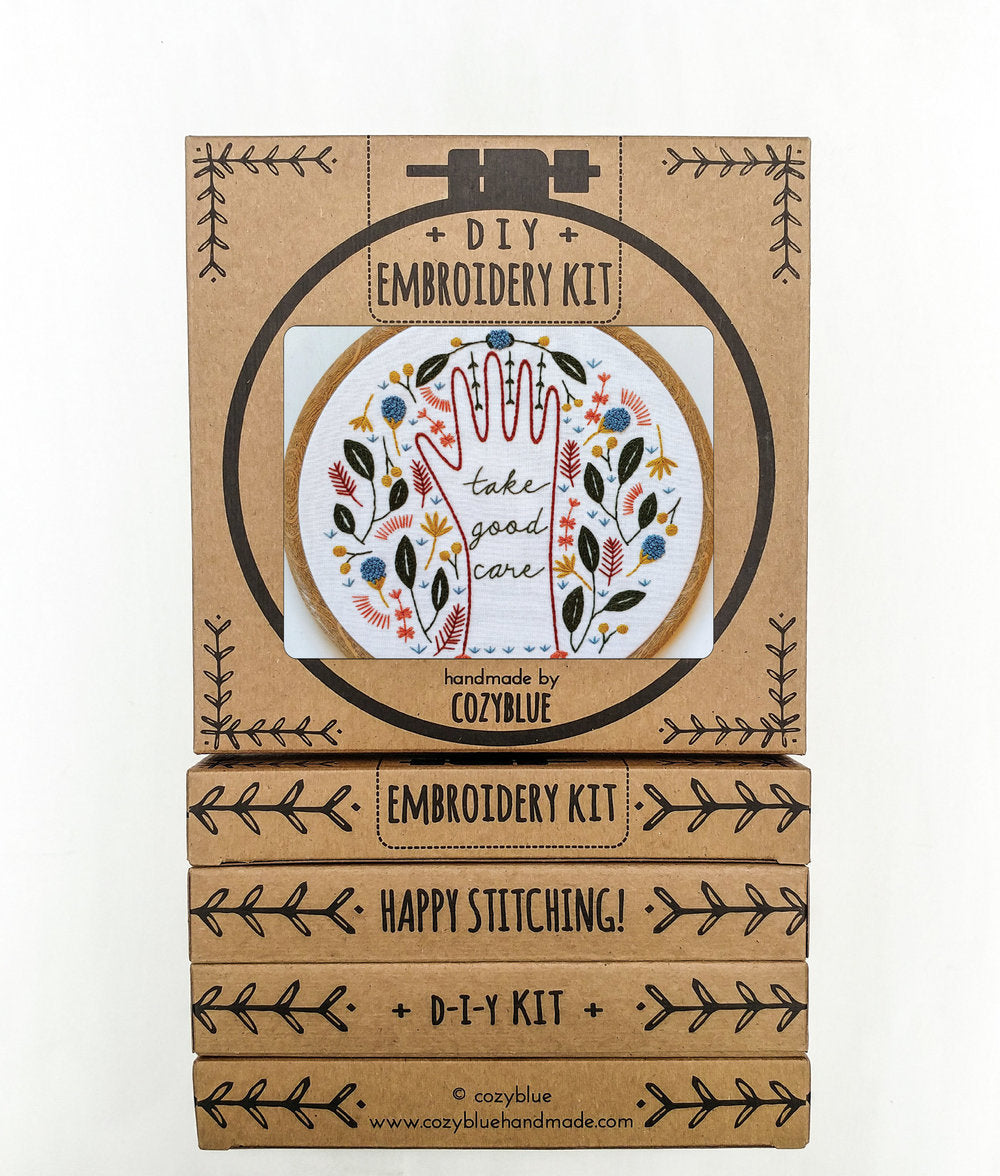 Take Good Care - Cozyblue Handmade Embroidery Kit