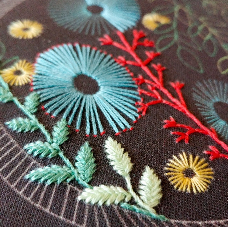 Night Garden - Cozyblue Handmade Embroidery Kit